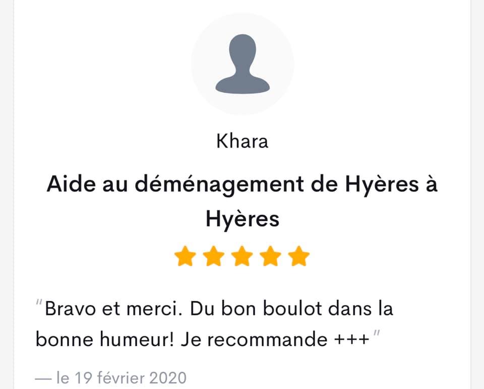 avis client ACR déménagements